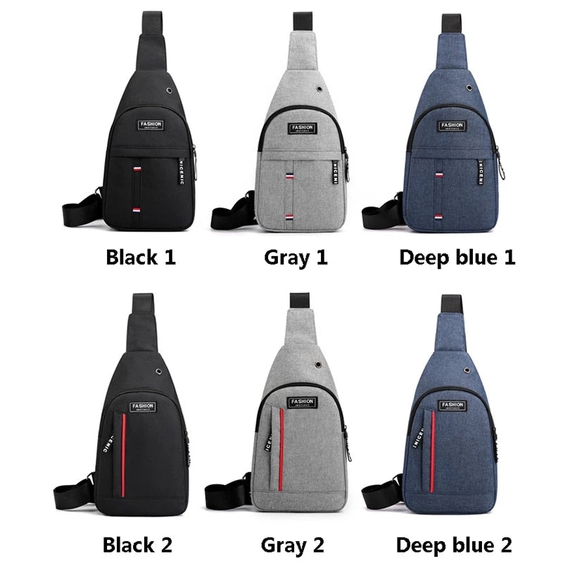 Nylon Waist Packs Sling Bag Crossbody Canvas Bag