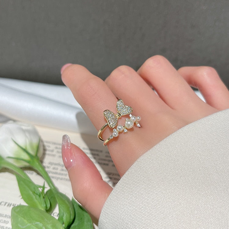 New Exquisite Lovely Opening Ring
