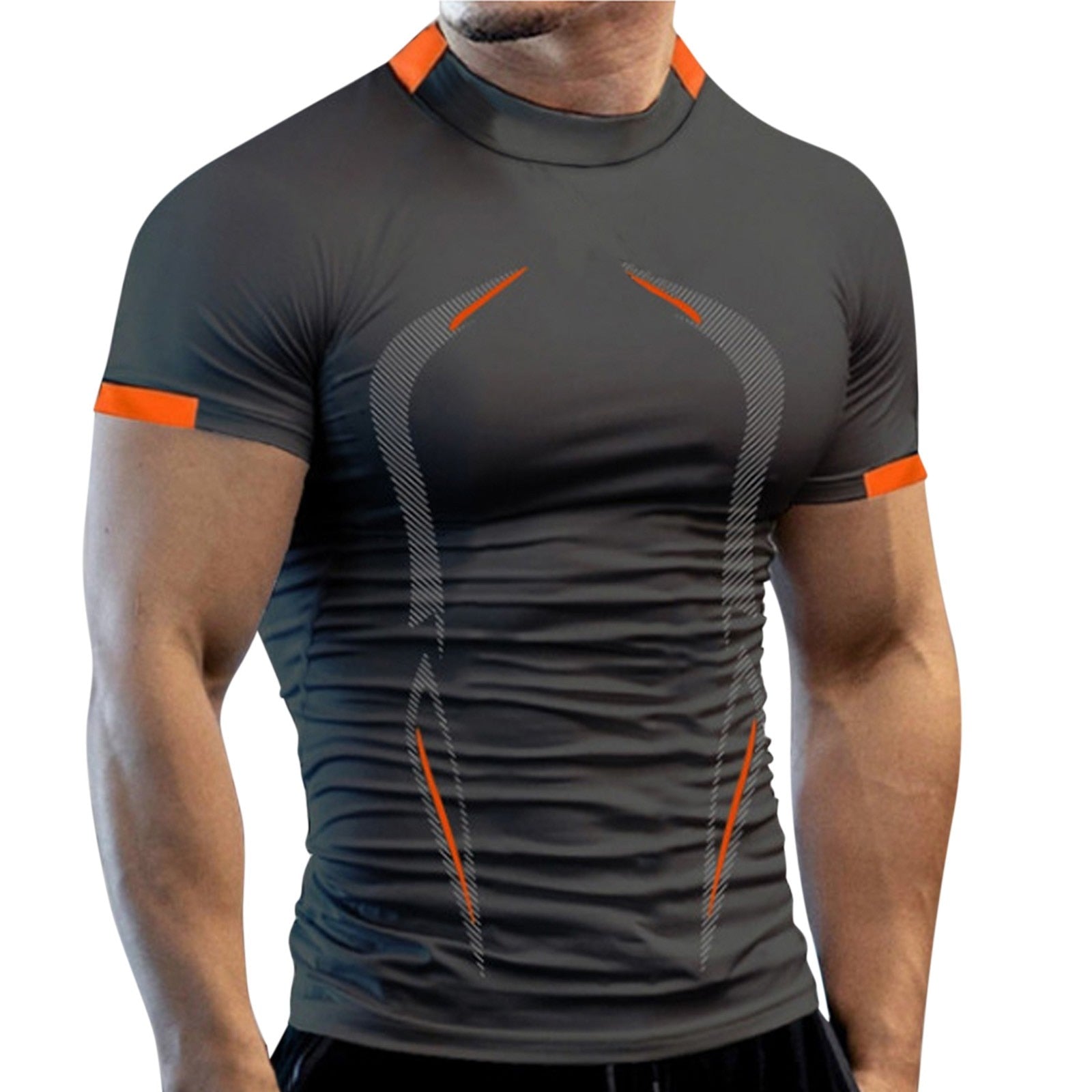 Summer Gym Shirt Sport Short Sleeve T Shirt Men