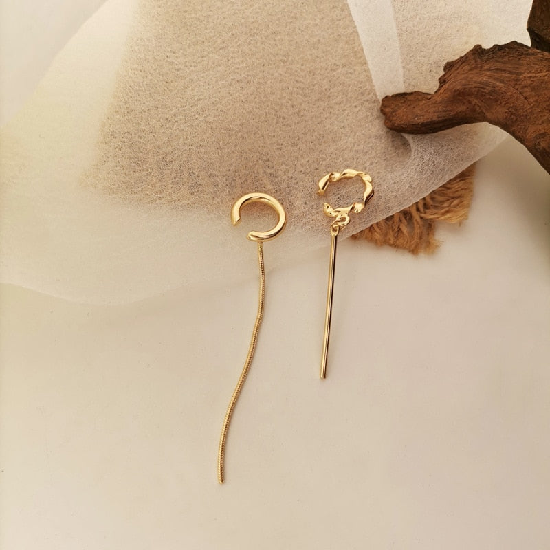 LATS Simple Non-Piercing Ear Cuff Earrings