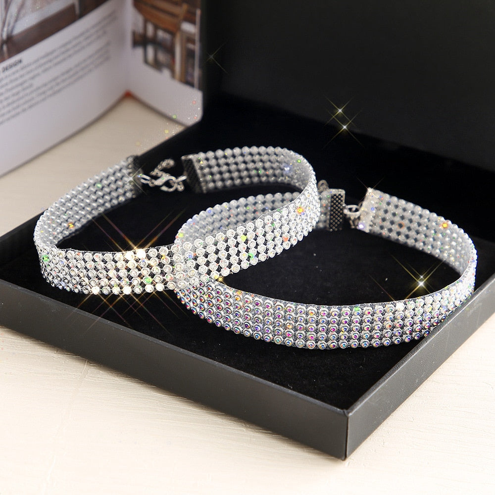 Crystal Rhinestone Choker Necklace