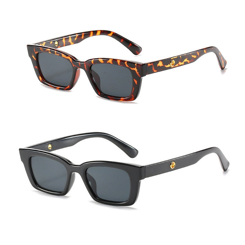 2 Pieces Leopard Small Frame Sunglasses