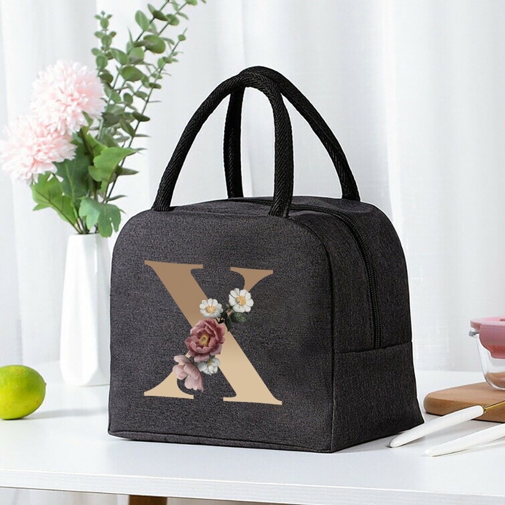 Lunch Bag Cooler Tote Portable Insulated Thermal Canvas Bag Unisex
