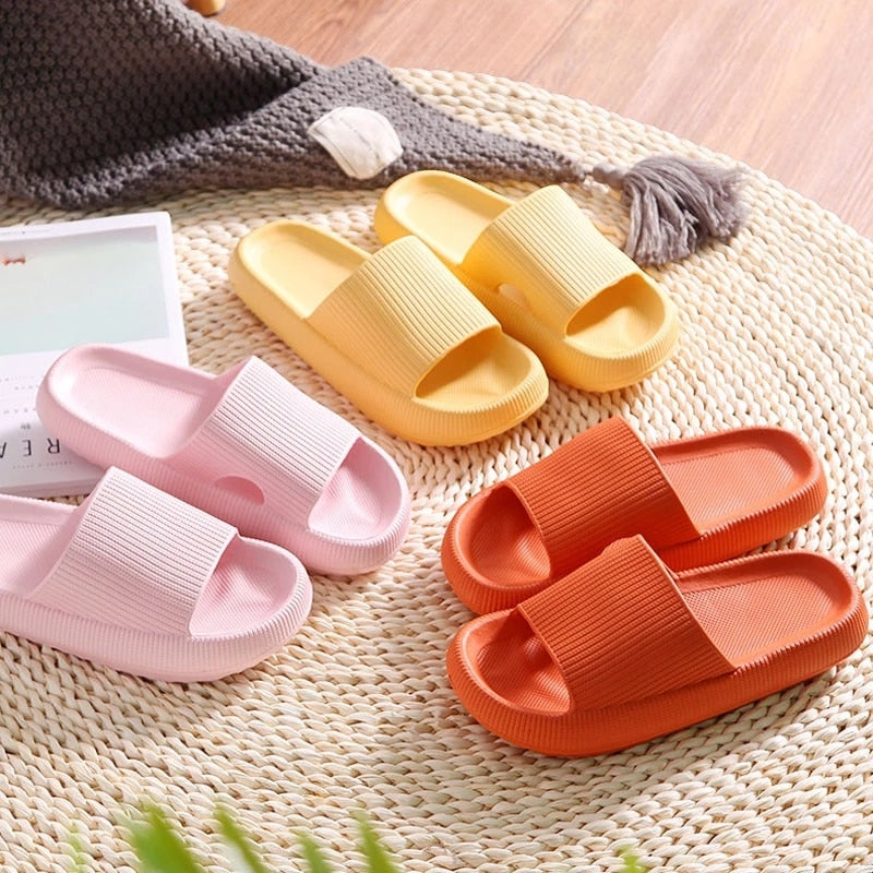 Lucyever Thick Platform Non-slip EVA Flip Flops