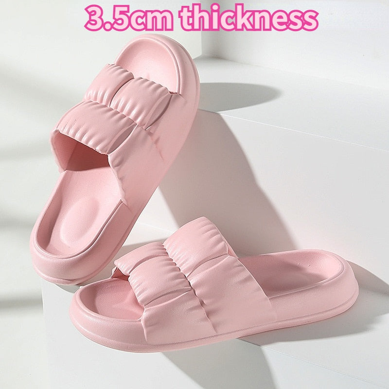 EVA Soft Sole Flat Shoes Mute Non-slip Flip Flops