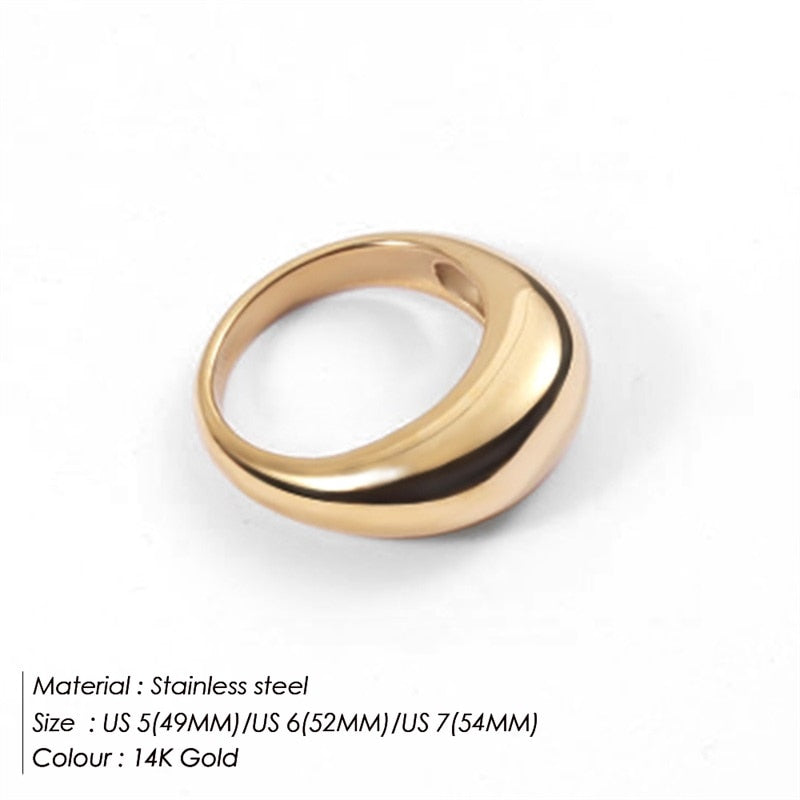 e-Manco Fashion Simple Stainless Steel Ring