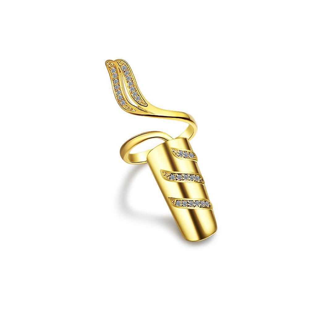 Korean Crystal Geometric Adjustable Ring