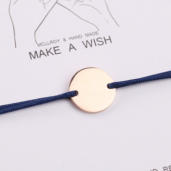 Personalized Stainless Steel rope bracelet