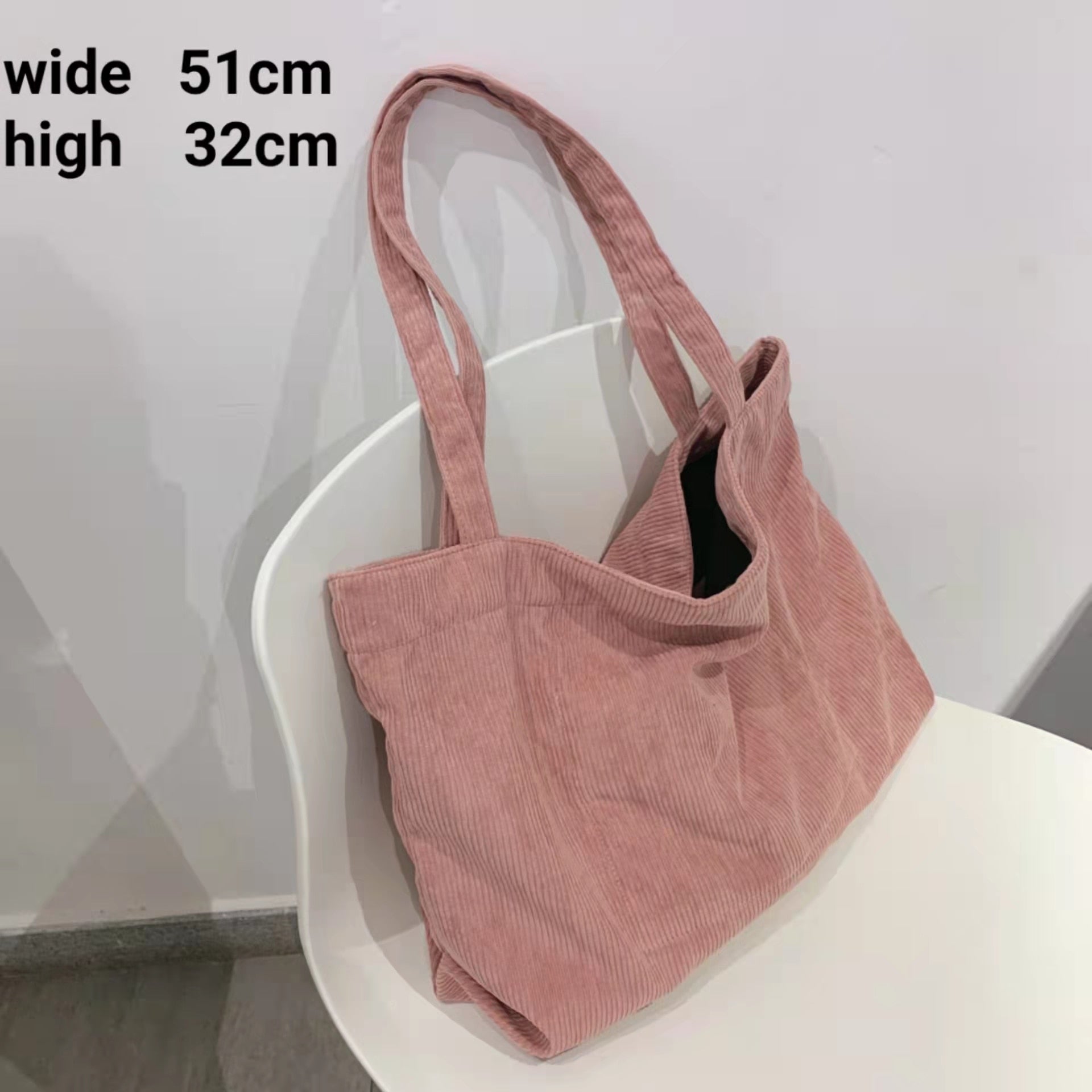 Corduroy Bag for Women Shopper Handbags