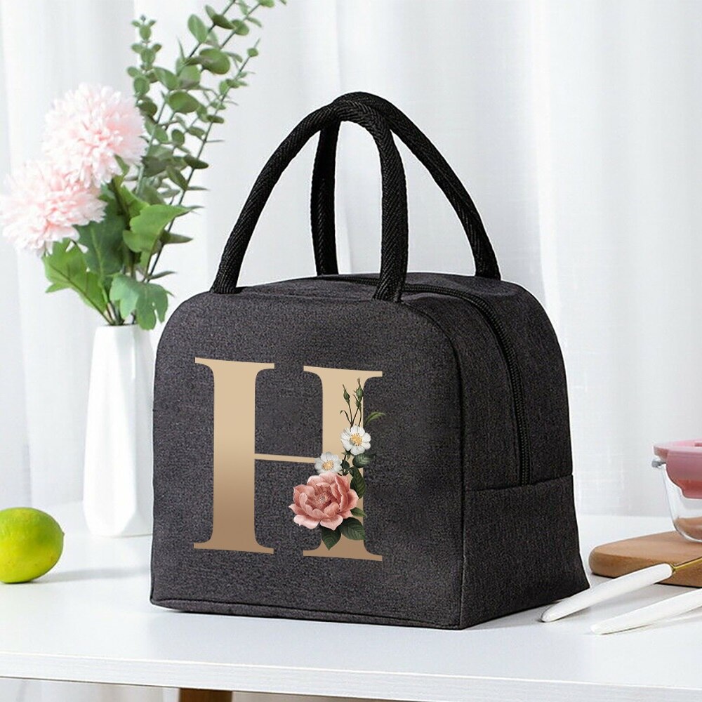 Lunch Bag Cooler Tote Portable Insulated Thermal Canvas Bag Unisex