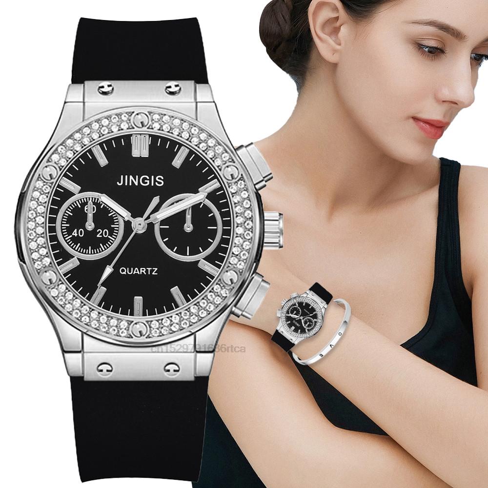 Luxurious Brand Casual Diamond Female Quartz Wristwatch