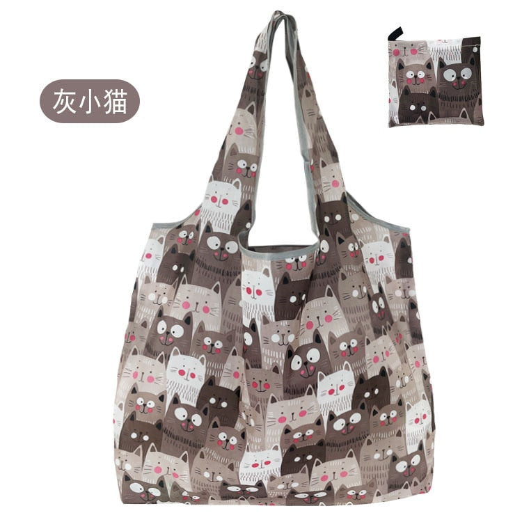Fashion Printing Foldable Eco-Friendly Large-capacity Shopping Bag