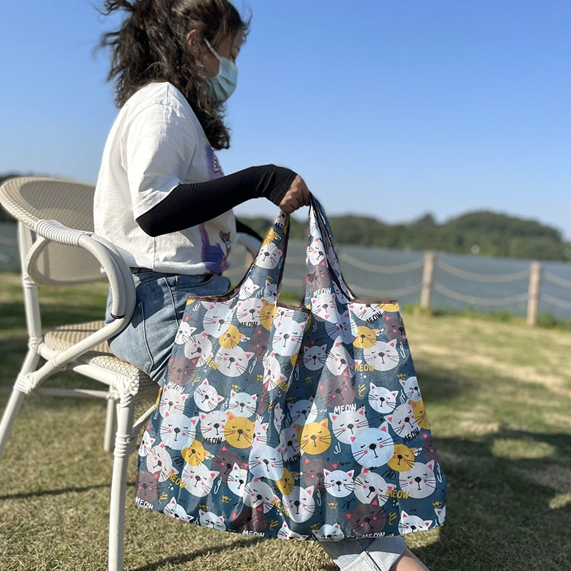 Reusable Foldable High Quality Large Size Tote Bag