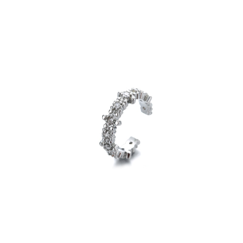 1 pcs Charming Line Zircon Clip Earrings Without Piercing