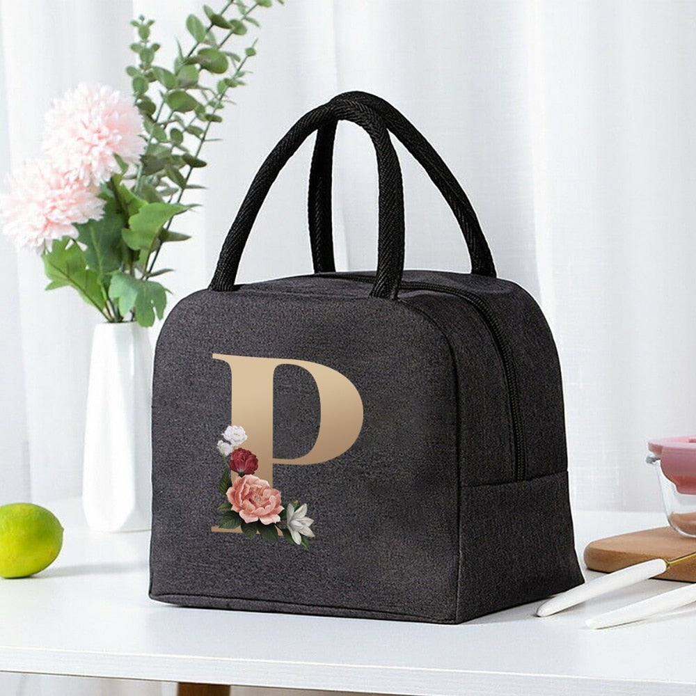 Lunch Bag Cooler Tote Portable Insulated Thermal Canvas Bag Unisex