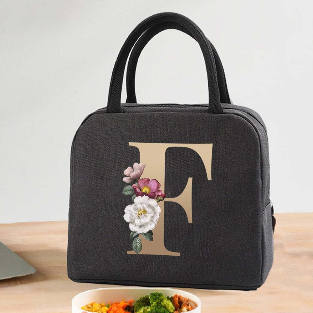 Lunch Bag Cooler Tote Portable Insulated Thermal Canvas Bag Unisex