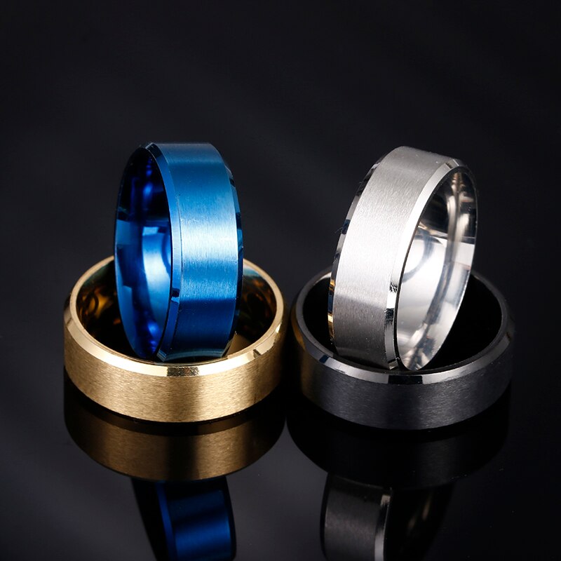 Fashion Charm Jewelry ring men stainless steel Black Ring
