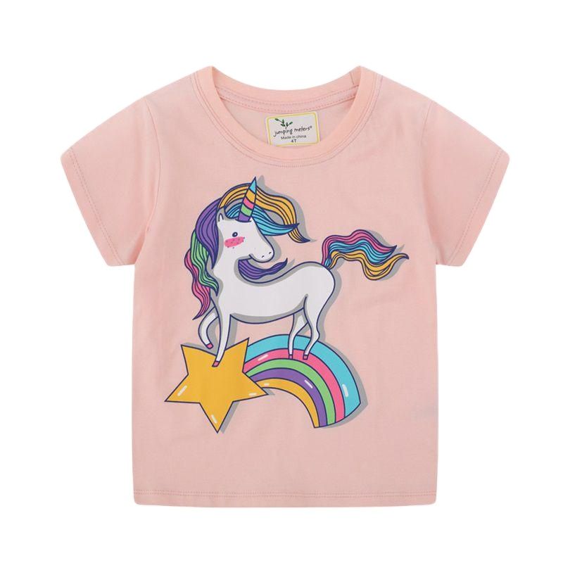 Kids T-shirts Summer Ruffle Sleeve Unicorn Clothes