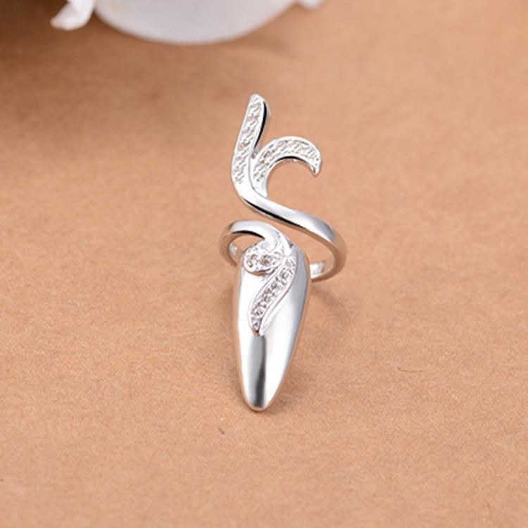 Korean Crystal Geometric Adjustable Ring