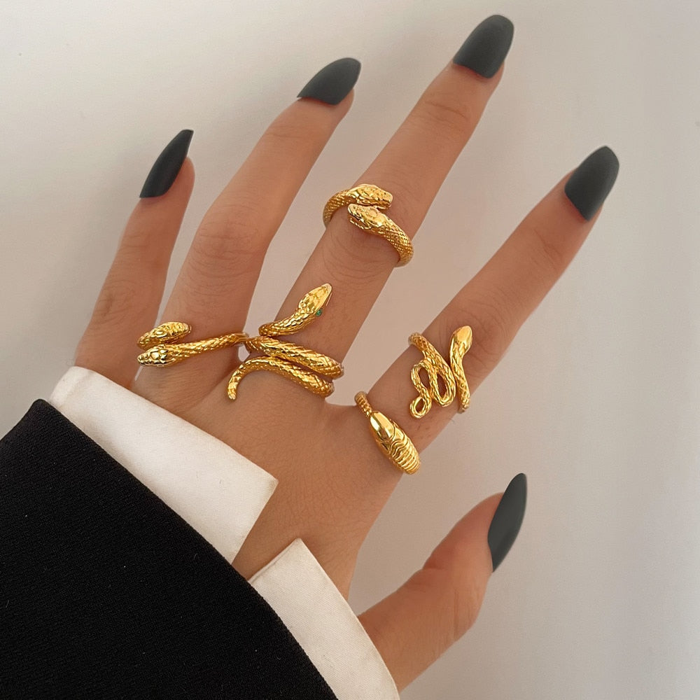 Vintage Geometric Retro Multi Knuckle Joint Finger Ring