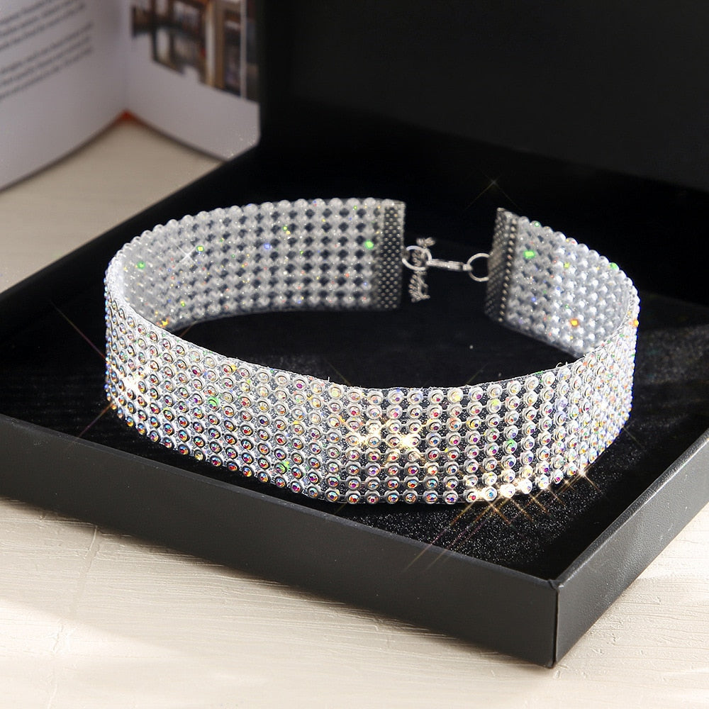 Crystal Rhinestone Choker Necklace