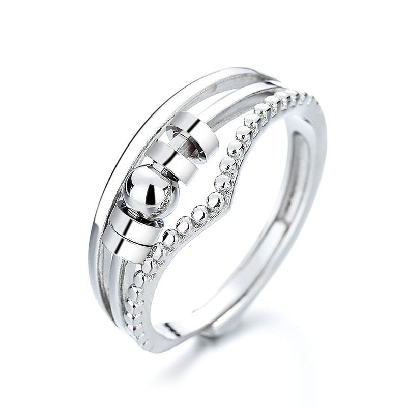 Anxiety Ring Adjustable Opening Women Men Fidget Ring