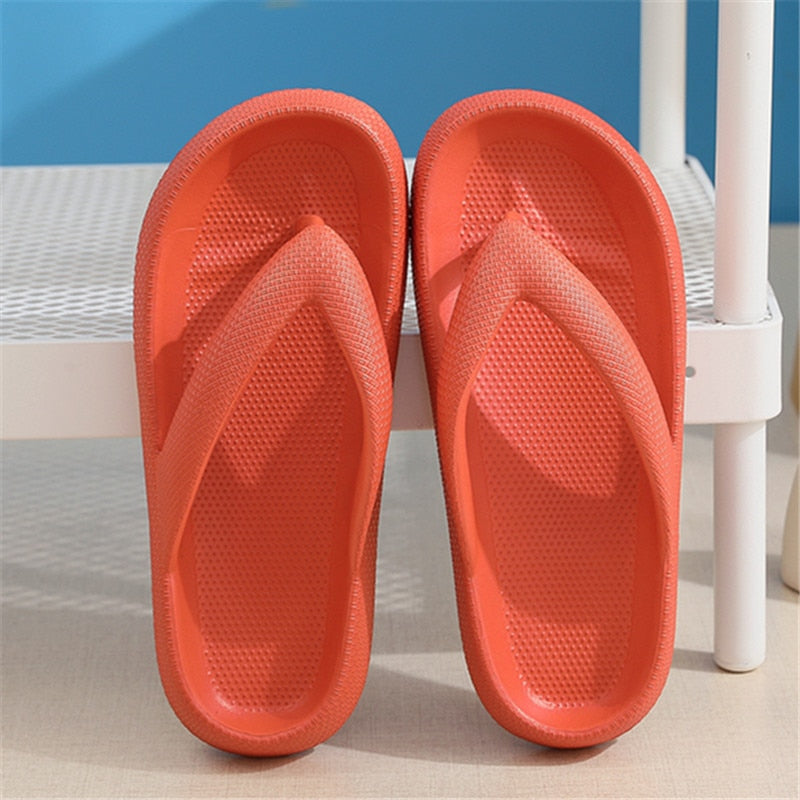 Rimocy Soft Sole EVA Thick Platform Clip Toe Flip Flops
