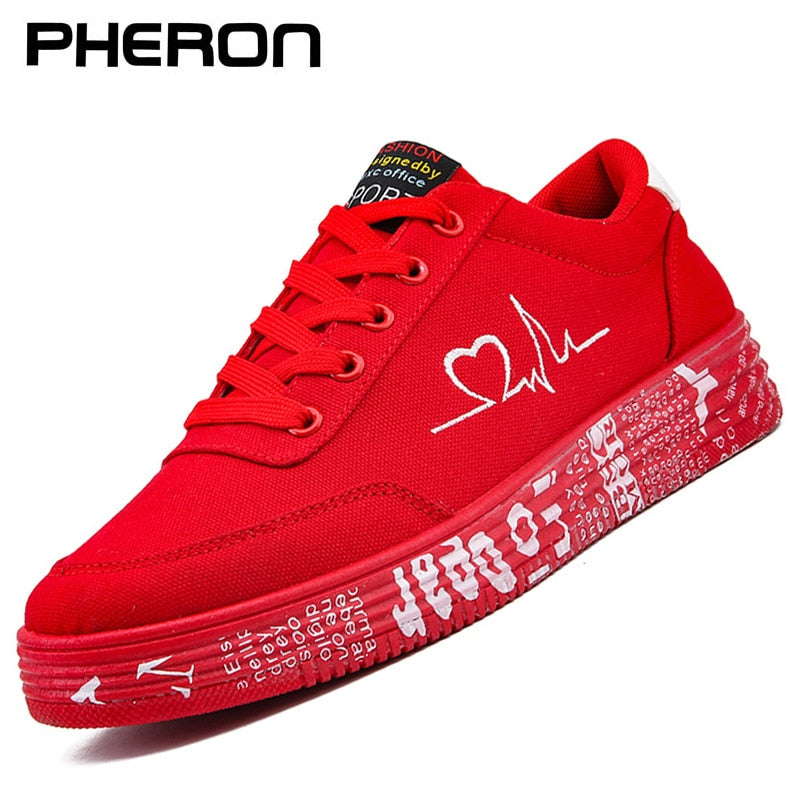 Vulcanized Lace-up Casual Shoes Breathable