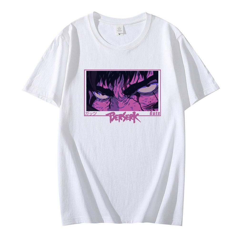 Cool Harajuku Anime Eyes Print Tee Shirt