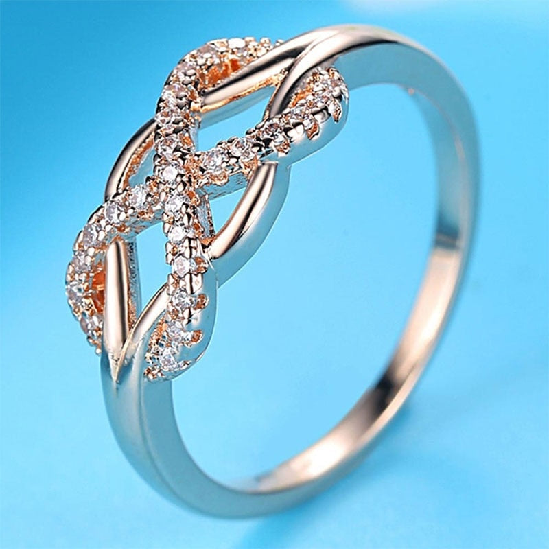 Delysia King Women Rose Gold Infinite Love Ladies Ring