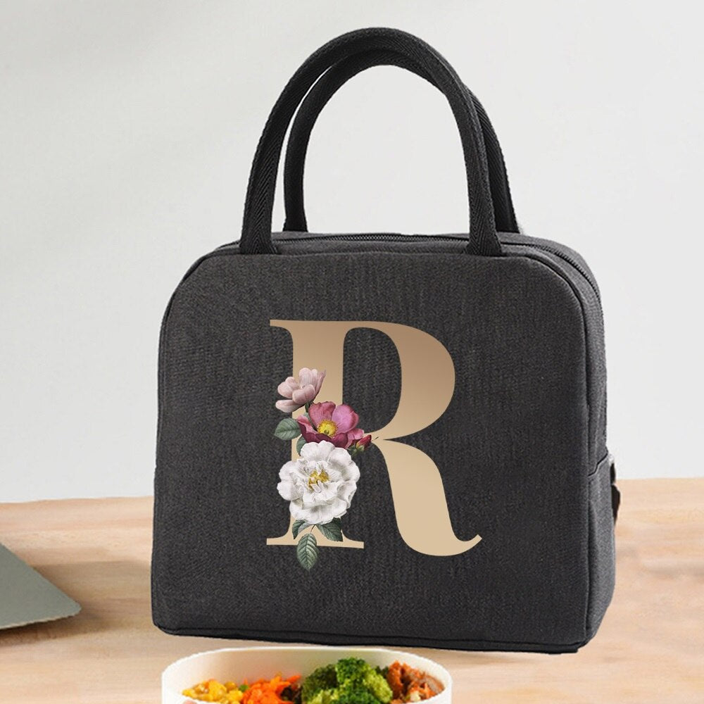 Lunch Bag Cooler Tote Portable Insulated Thermal Canvas Bag Unisex