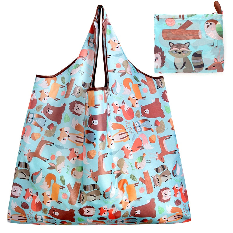 Big Size Thick Nylon Large Tote ECO Reusable Polyester Portable Foldable Bag