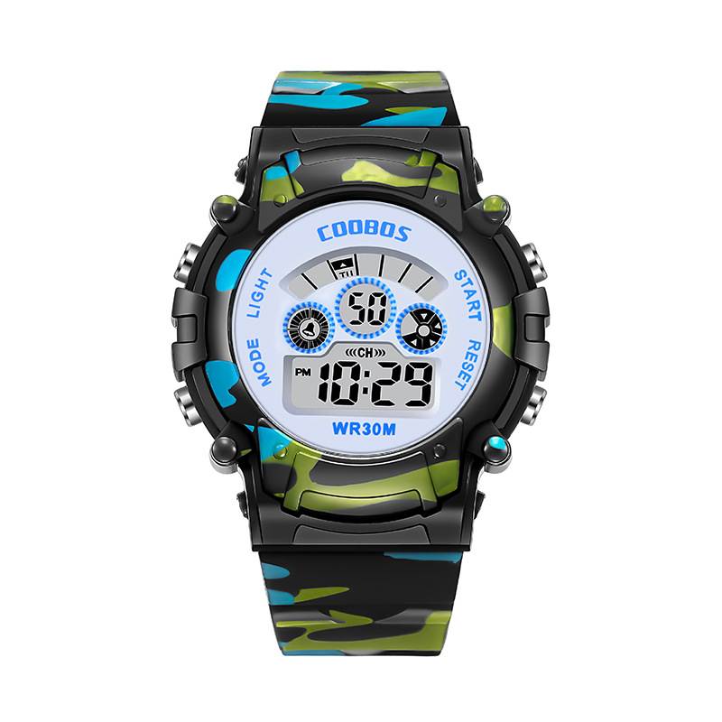 Fashion Luminous Led Alarm Camouflage Watch