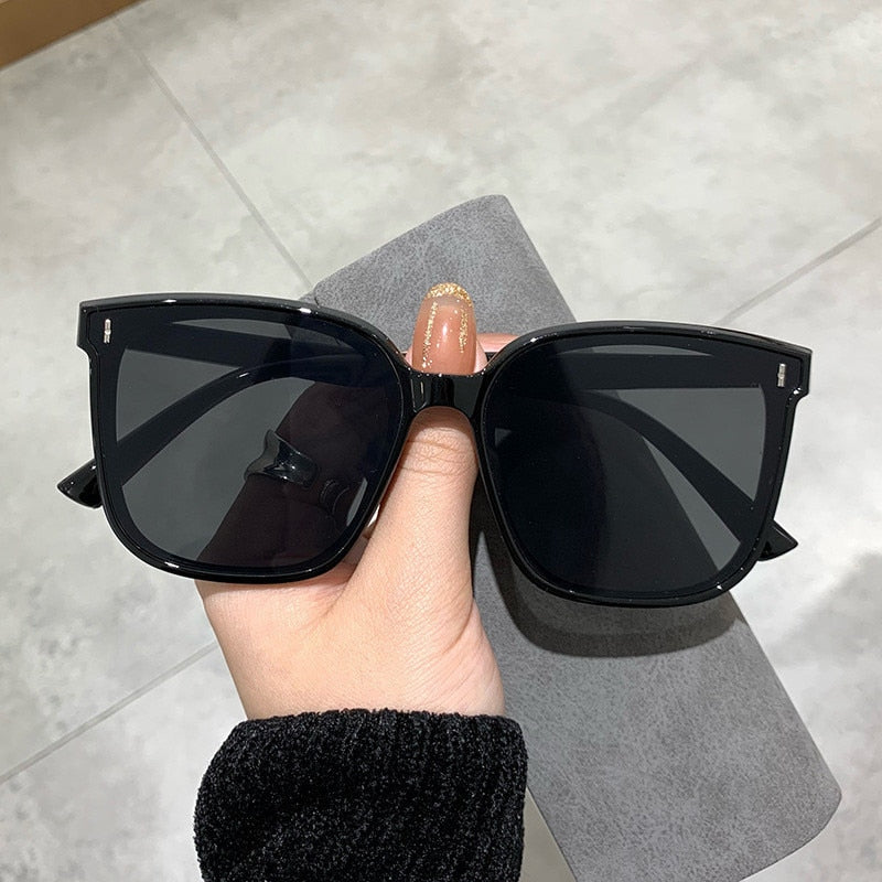 OIMG Vintage Square Sunglasses Women Oversized Sunglass