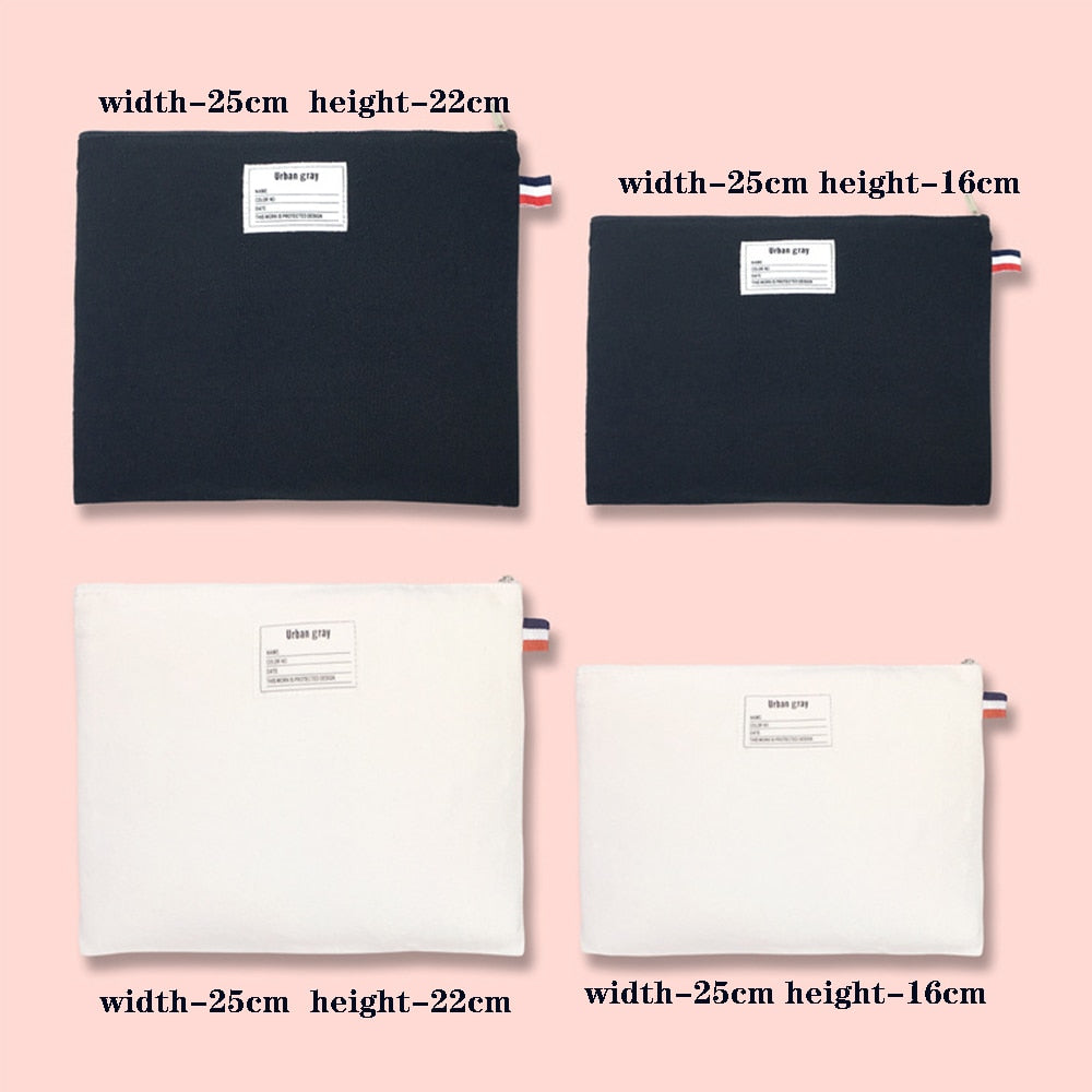 Cotton Zipper Portable Canvas Bag