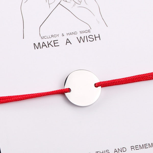 Personalized Stainless Steel rope bracelet