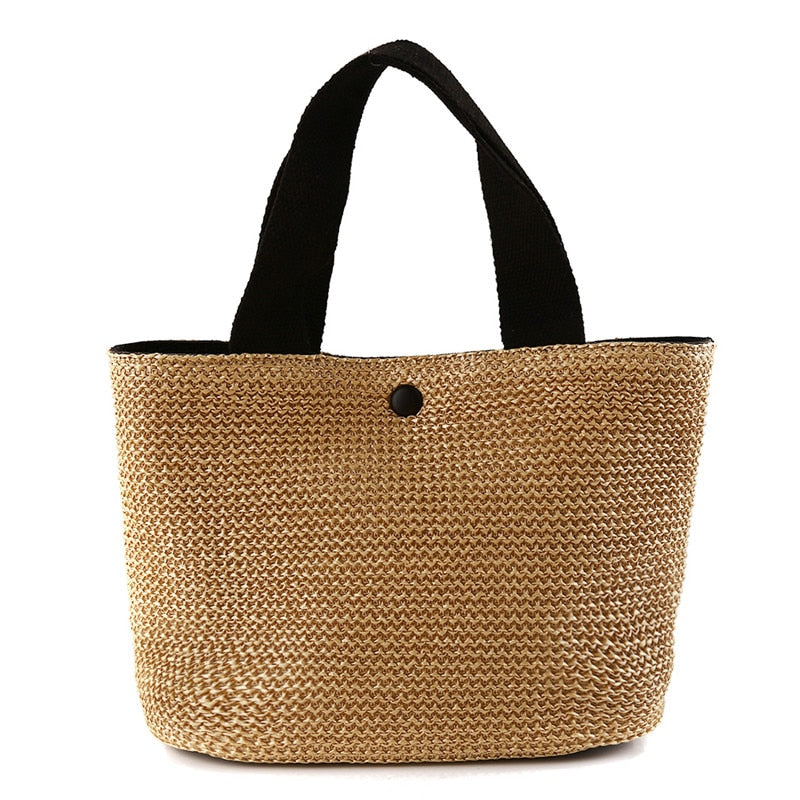 Elegant Ladies Straw Woven Handbag Women