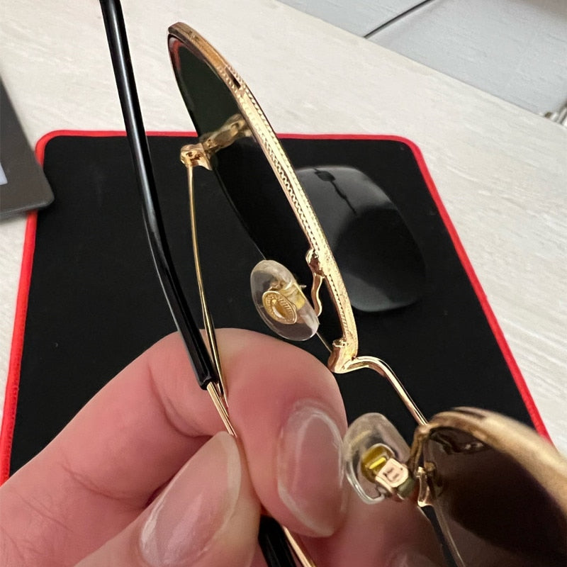 Metal Frame  Hexagon Sun Glasses