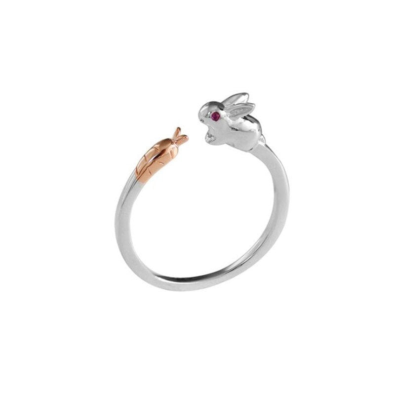 Cute Rabbit Simple Opening Ring