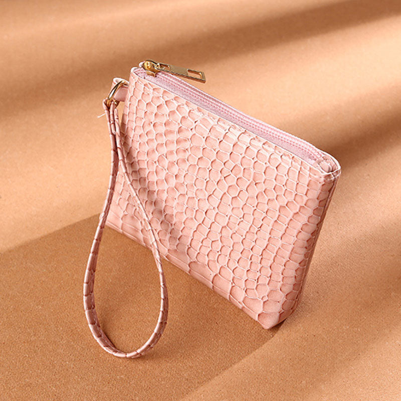 Daisy Print Coin Purse Women Mini Wallets Clutch With Zipper Keychain Small Coin Pouch Bag Female Pouch Key Card Holder Wallet