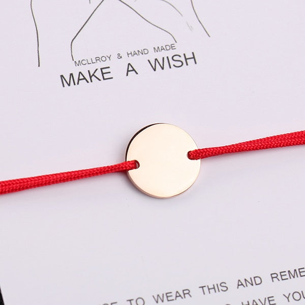 Personalized Stainless Steel rope bracelet