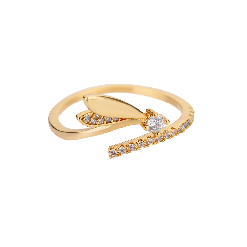 Twist Chain Snake Stainless Steel Open Ring