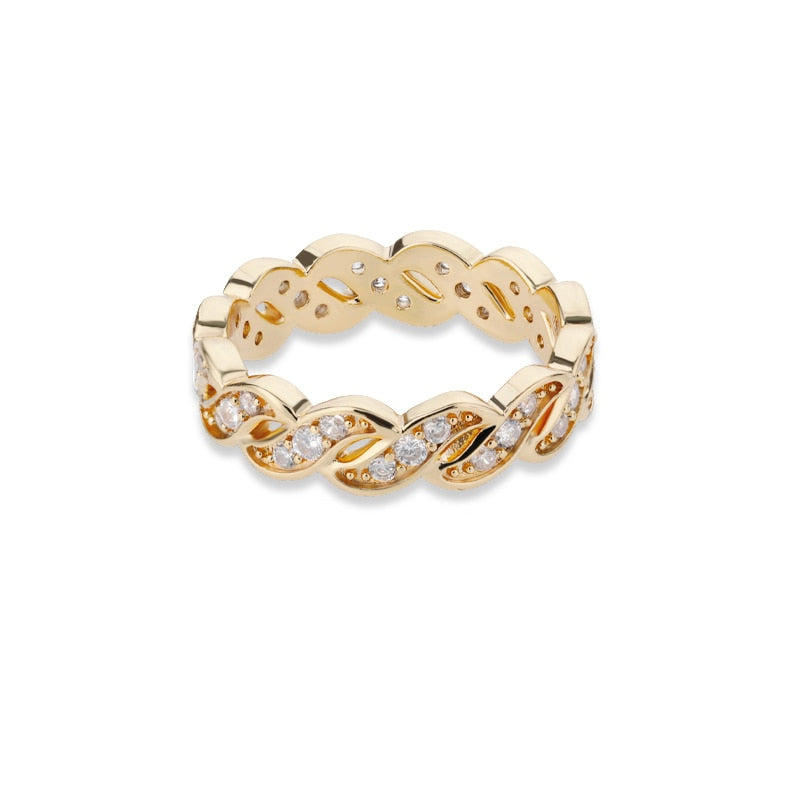 Twist Chain Snake Stainless Steel Open Ring