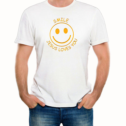 Premium White custom t-shirts Round smooth necklace