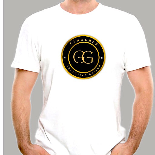 Premium White custom t-shirts Round smooth necklace