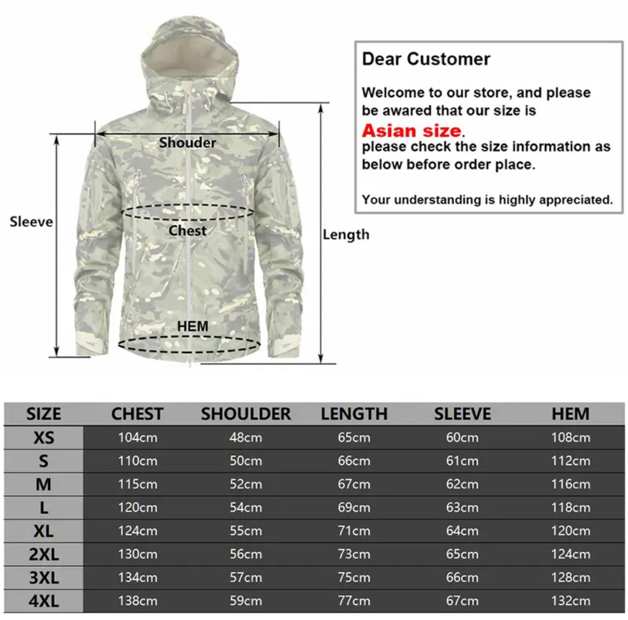 Military Tactical Jacket For Men