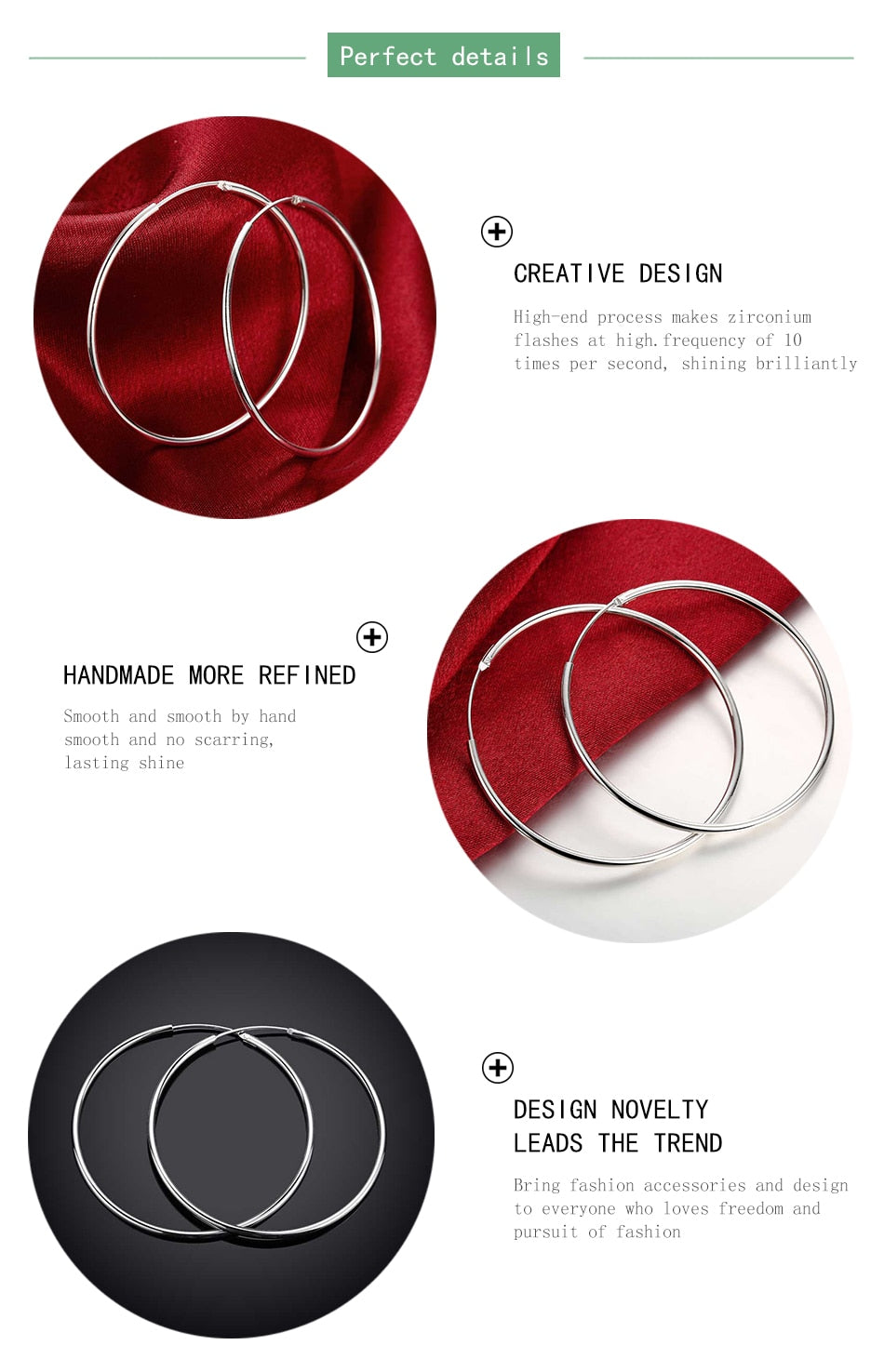 Silver Hoop Earring For Women