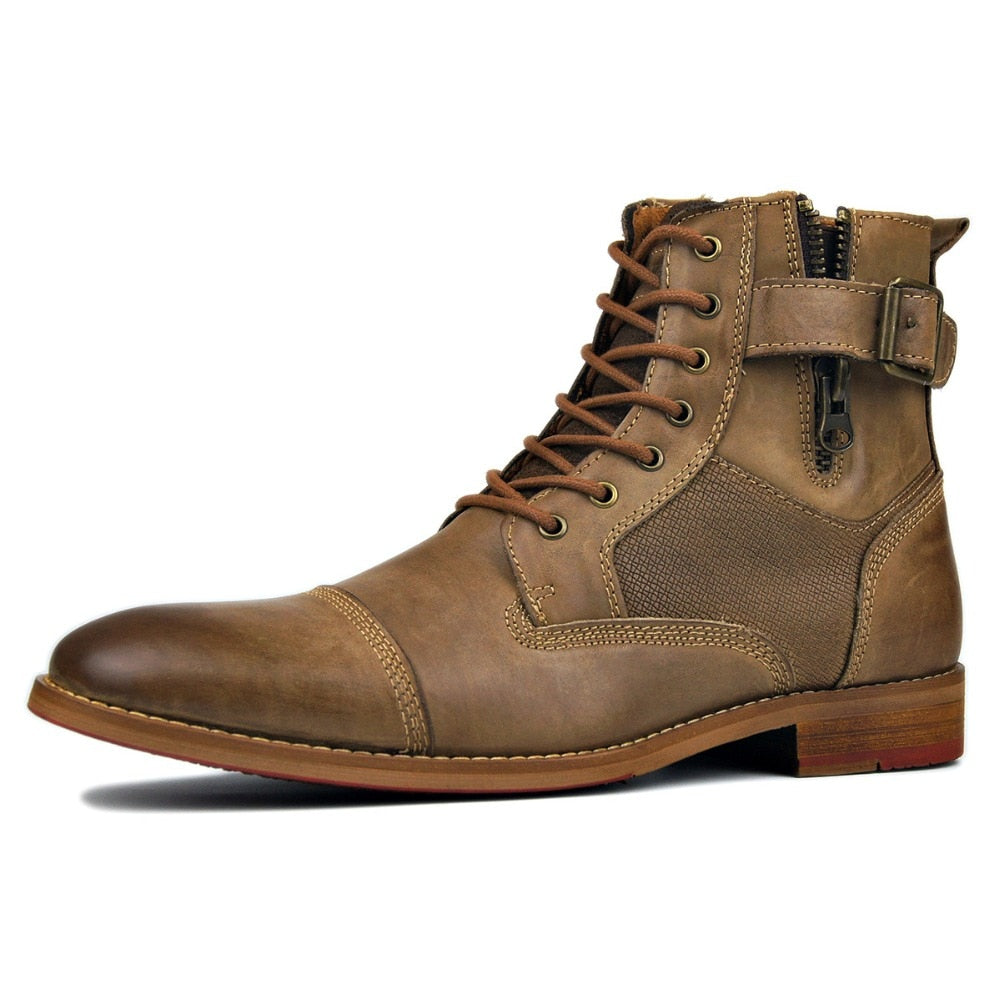 Genuine Cow Leather Men Boots