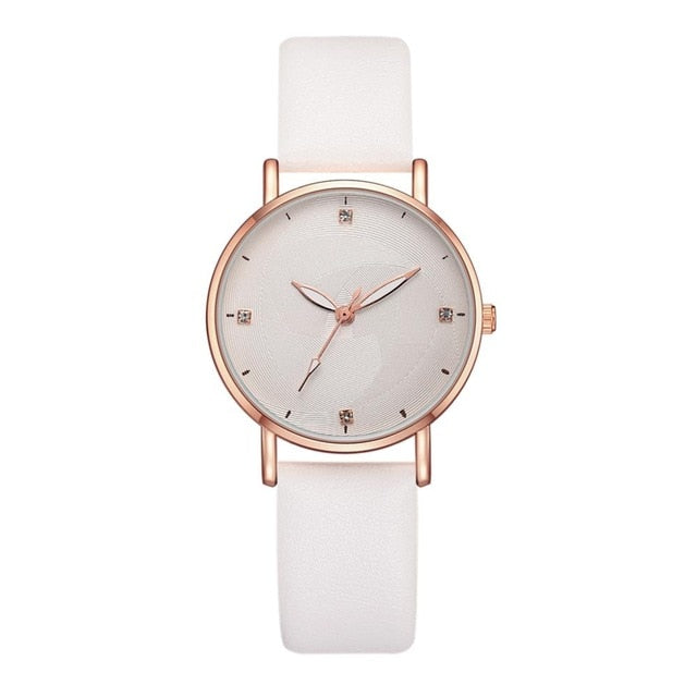 Quartz Wrist Casual Leather Watch - Shopeasywear