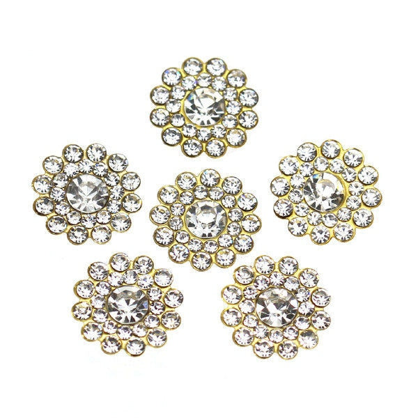 20Pcs Flower Crystal Rhinestones